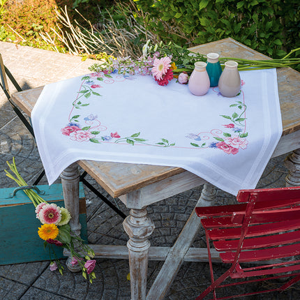 DIY Printed Tablecloth kit "Flowers and butterflies"