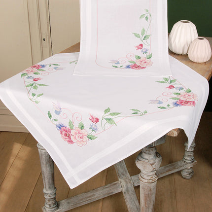 DIY Printed Tablecloth kit "Flowers and butterflies"