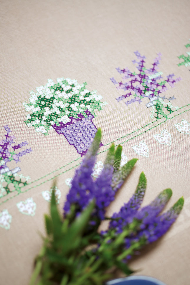 DIY Printed Tablecloth kit "Lavender"