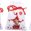 DIY Counted Cross Stitch Kit "Bag kit Christmas gnomes set of 3"