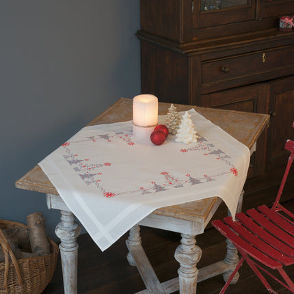 DIY Printed Tablecloth kit "Christmas trees"