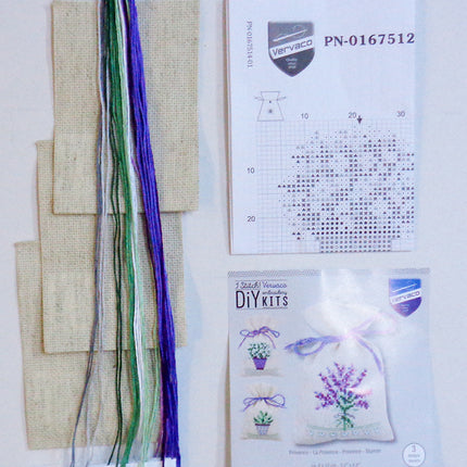 DIY Counted Cross Stitch Kit "Bag kit Provence set of 3"