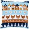 DIY Cross stitch cushion kit "Winter motifs"