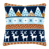 DIY Cross stitch cushion kit "Winter motifs"