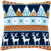 DIY Cross stitch cushion kit "Winter motifs"