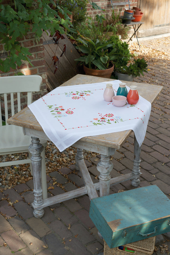 DIY Printed Tablecloth kit "Flowers"
