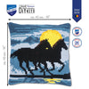 DIY Cross stitch cushion kit "Horses in moonlight"