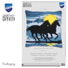 DIY Cross stitch cushion kit "Horses in moonlight"