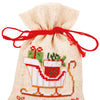 DIY Counted Cross Stitch Kit "Bag kit Christmas motif set of 3"