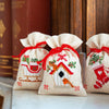 DIY Counted Cross Stitch Kit "Bag kit Christmas motif set of 3"