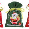 DIY Counted Cross Stitch Kit "Bag kit Christmas figures set of 3"