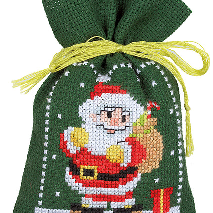 DIY Counted Cross Stitch Kit "Bag kit Christmas figures set of 3"