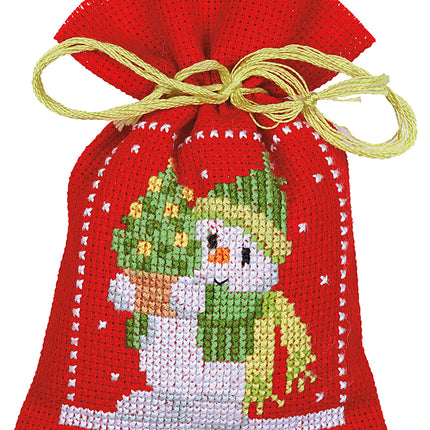 DIY Counted Cross Stitch Kit "Bag kit Christmas figures set of 3"
