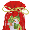 DIY Counted Cross Stitch Kit "Bag kit Christmas figures set of 3"