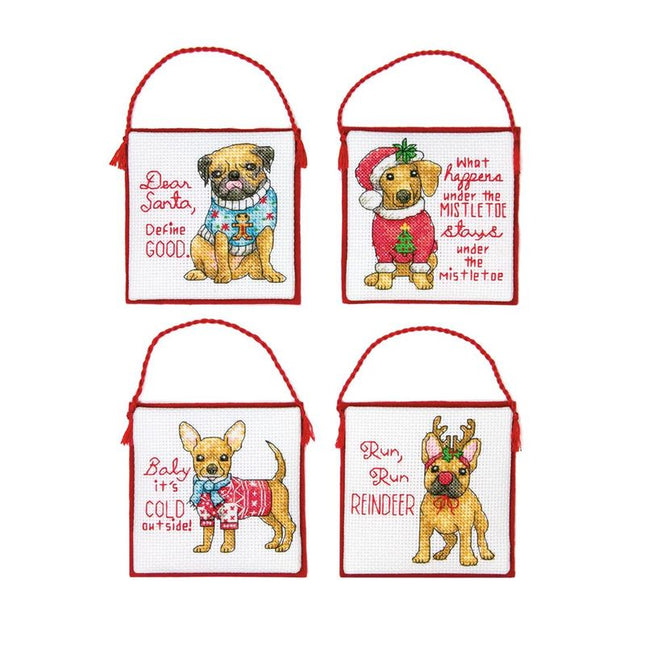 DIY "Christmas Pups. Ornaments" "x"