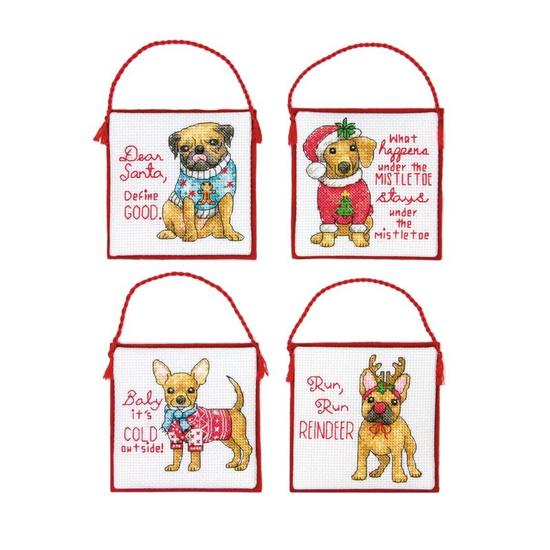 DIY "Christmas Pups. Ornaments" "x"