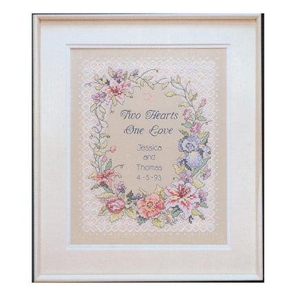 DIY "Two Hearts Wedding Record" 10.6"x13.8"