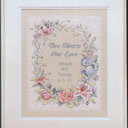 DIY "Two Hearts Wedding Record" 10.6"x13.8"
