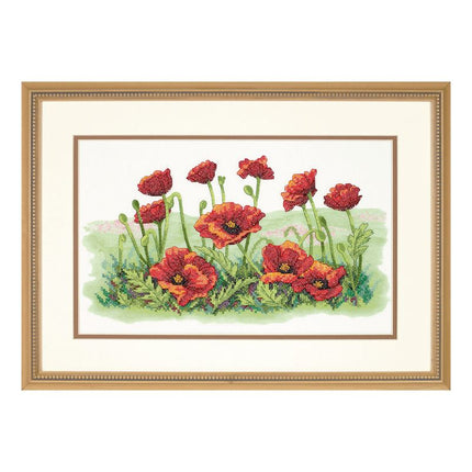 DIY "Field of Poppies" 16.1"x9.8"