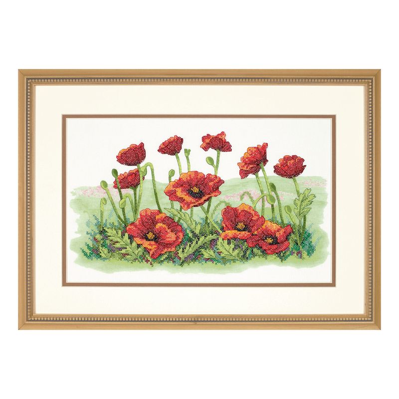 DIY "Field of Poppies" 16.1"x9.8"