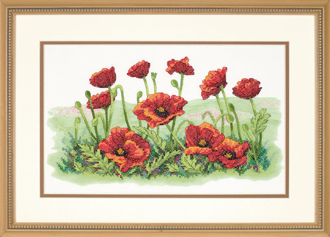 DIY "Field of Poppies" 16.1"x9.8"