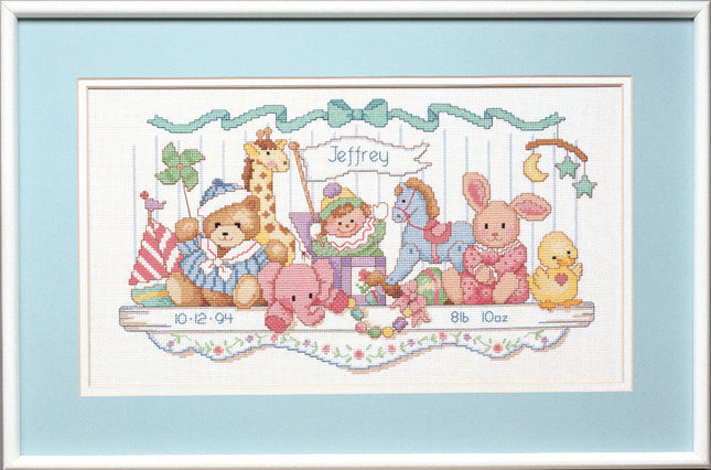DIY "Toy Shelf Birth Record" 16.1"x9.1"