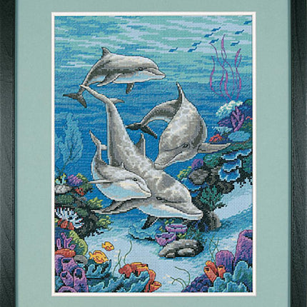 DIY "The Dolphins Domain" 9.8"x13.8"