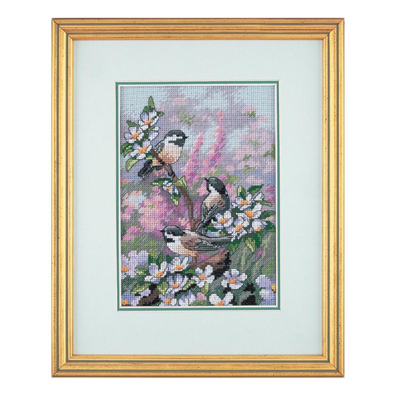 DIY "Chickadees in Spring" 5.1"x7.1"