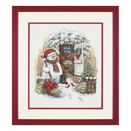 DIY "Garden Shed Snowman" 11.8"x14.2"
