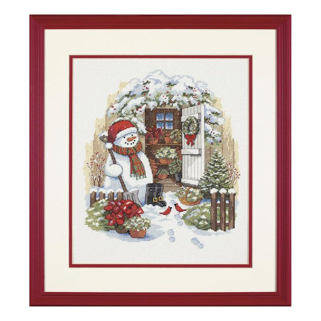 DIY "Garden Shed Snowman" 11.8"x14.2"