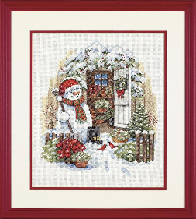 DIY "Garden Shed Snowman" 11.8"x14.2"