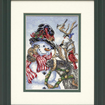 DIY "Snowman & Reindeer" 5.1"x7.1"