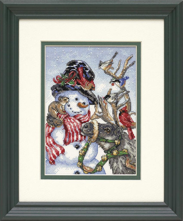DIY "Snowman & Reindeer" 5.1"x7.1"