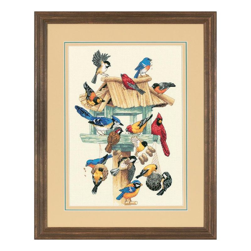 DIY "Feasting Frenzy Birdhous" 9.8"x14.2"