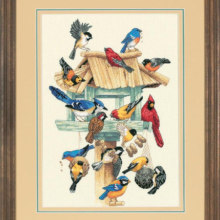 DIY "Feasting Frenzy Birdhous" 9.8"x14.2"