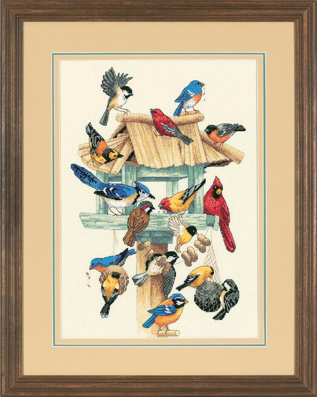 DIY "Feasting Frenzy Birdhous" 9.8"x14.2"