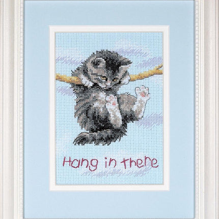 DIY "Hang on Kitty" 4.7"x6.7"