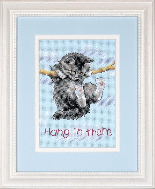 DIY "Hang on Kitty" 4.7"x6.7"