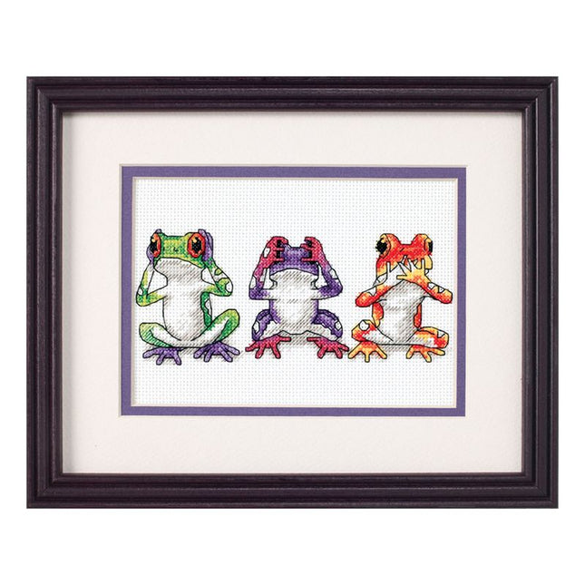 DIY "Tree Frog Trio" 4.7"x6.7"