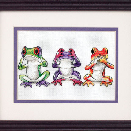 DIY "Tree Frog Trio" 4.7"x6.7"