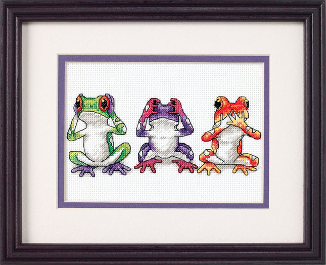 DIY "Tree Frog Trio" 4.7"x6.7"