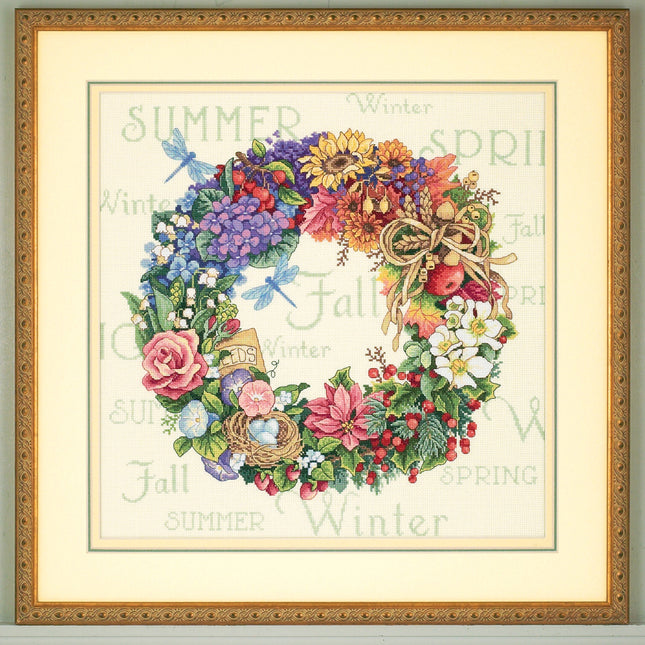 DIY "Wreath of all Season" 14.2"x14.2"