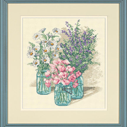 DIY "Wildflower Trio" 11.0"x11.8"