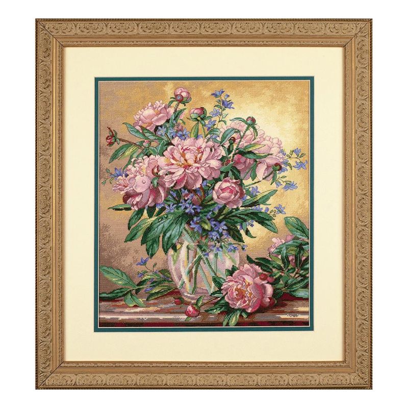 DIY "Peonies & Canterbury Bells" 11.8"x14.2"