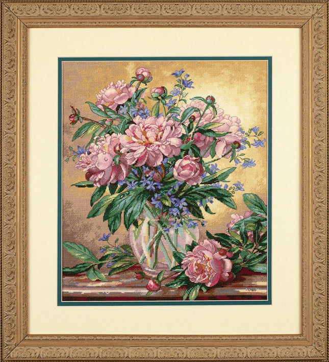 DIY "Peonies & Canterbury Bells" 11.8"x14.2"