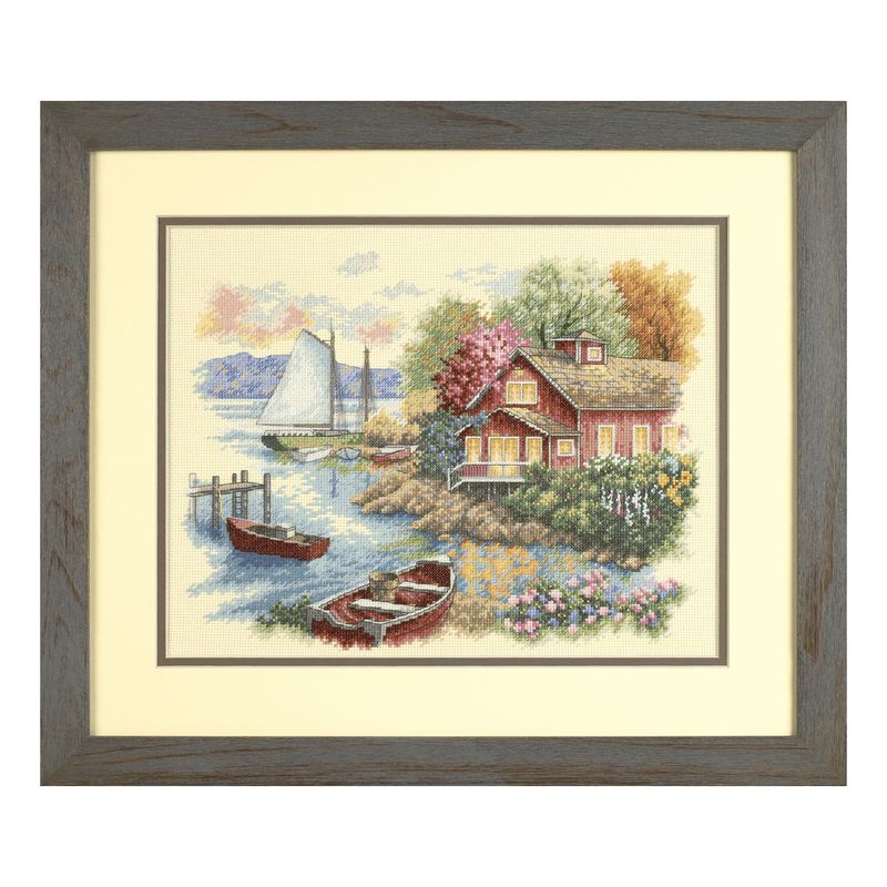 DIY "Peaceful Lake House" 14.2"x11.0"