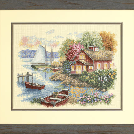 DIY "Peaceful Lake House" 14.2"x11.0"