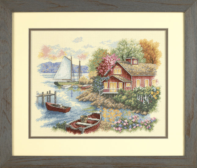 DIY "Peaceful Lake House" 14.2"x11.0"