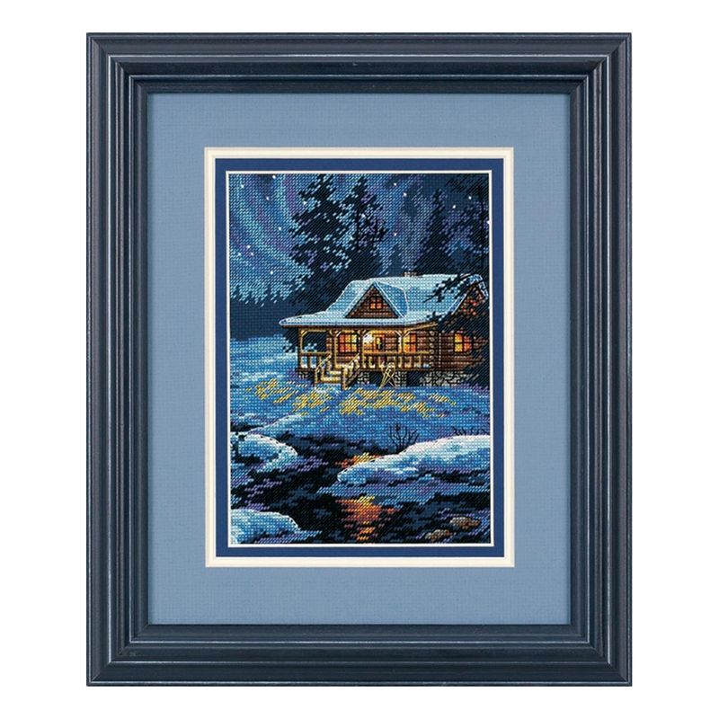 DIY "Moonlit Cabin" 4.7"x6.7"