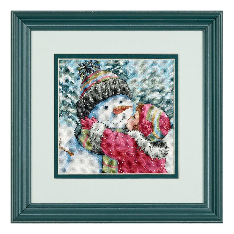 DIY "A Kiss for Snowman" 5.9"x5.9"